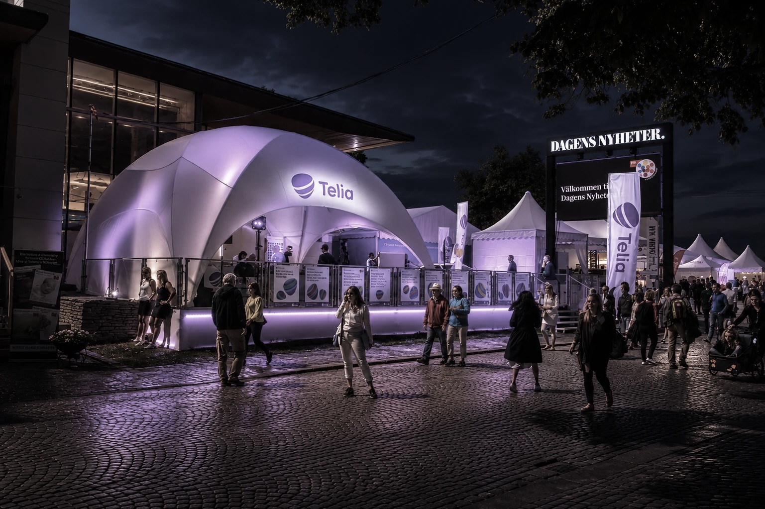 Telia Showroom during Almedalen Week, created as a meeting place for future digital societal solutions